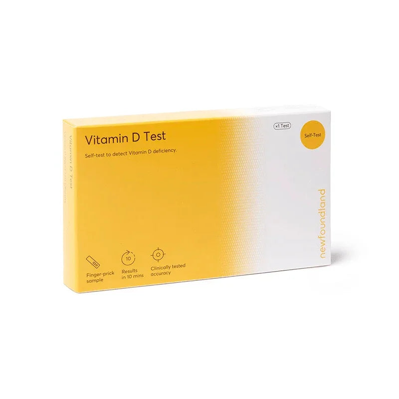 Newfoundland Vitamin D self-test kit box for detecting vitamin deficiency at home.